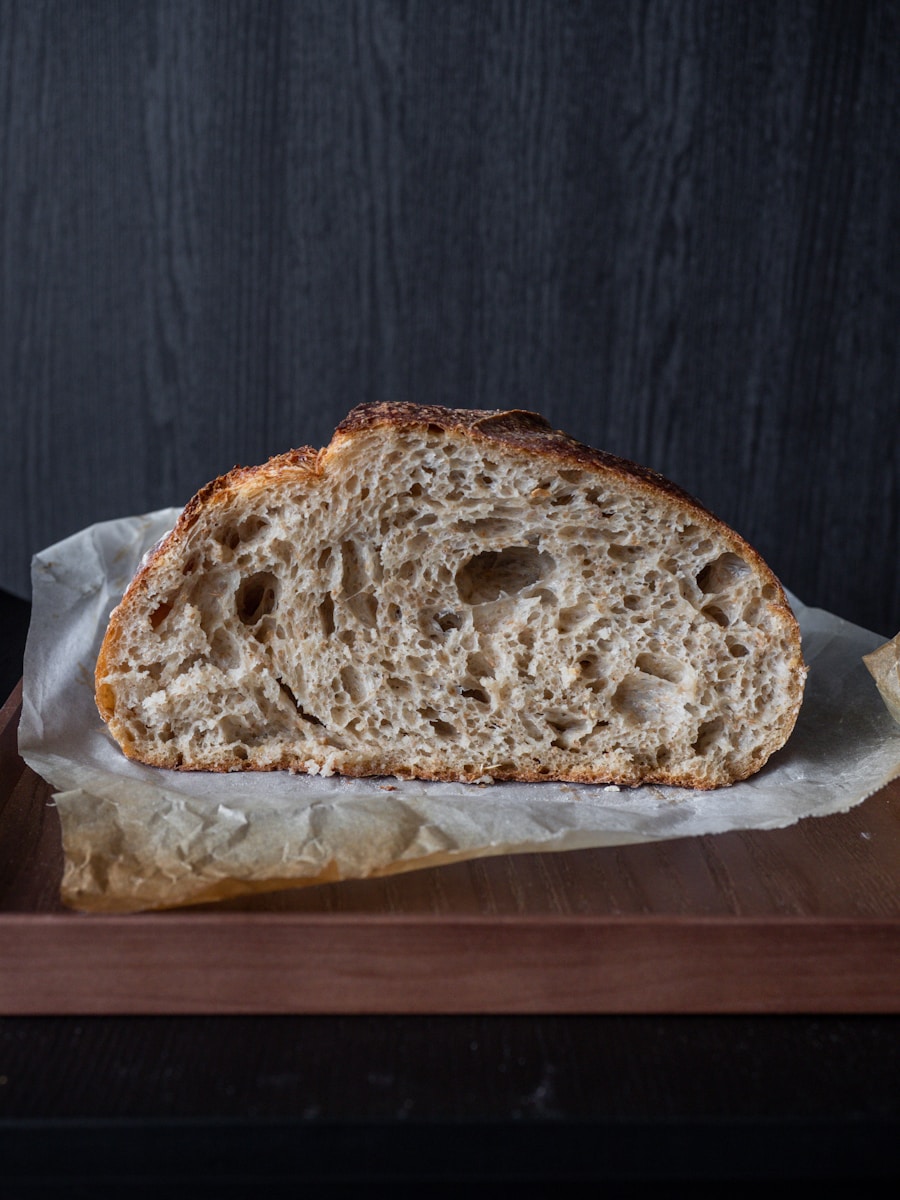 bread on brown wooden table